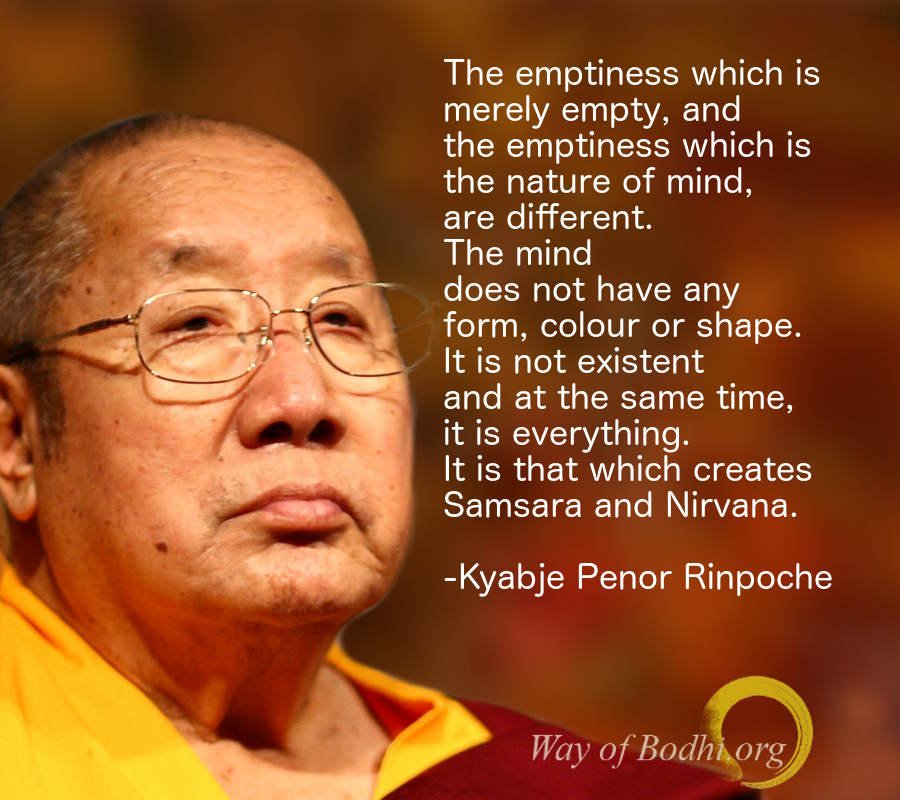 Kyabje Penor Rinpoche on Emptiness