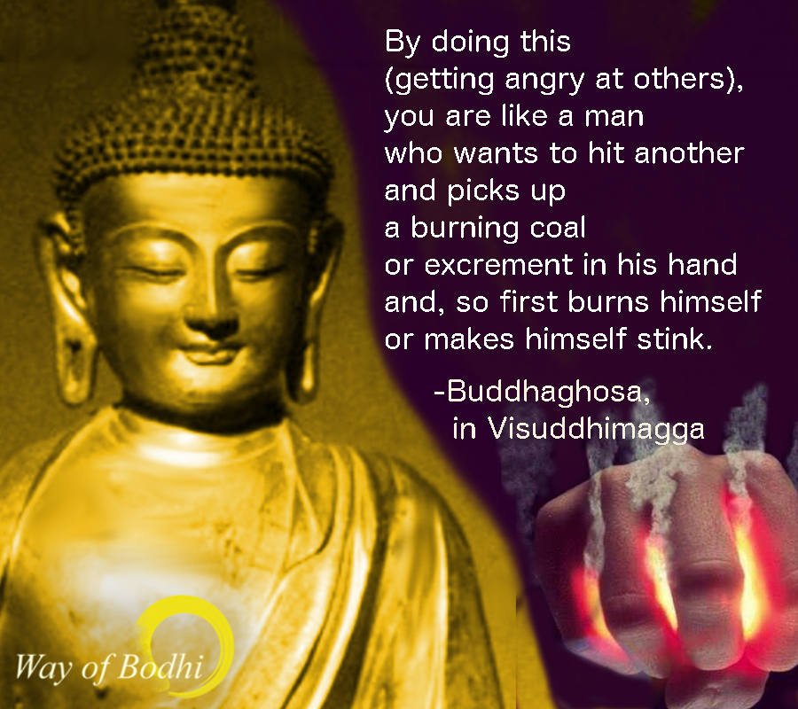 Dhamma Quote - Buddhaghosa’s Vishuddhimagga on the fault of anger