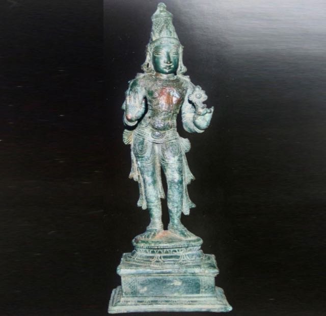Statue of a Bodhisattva Maitreya from Sellur, Thirvarur dist. Tamil Nadu