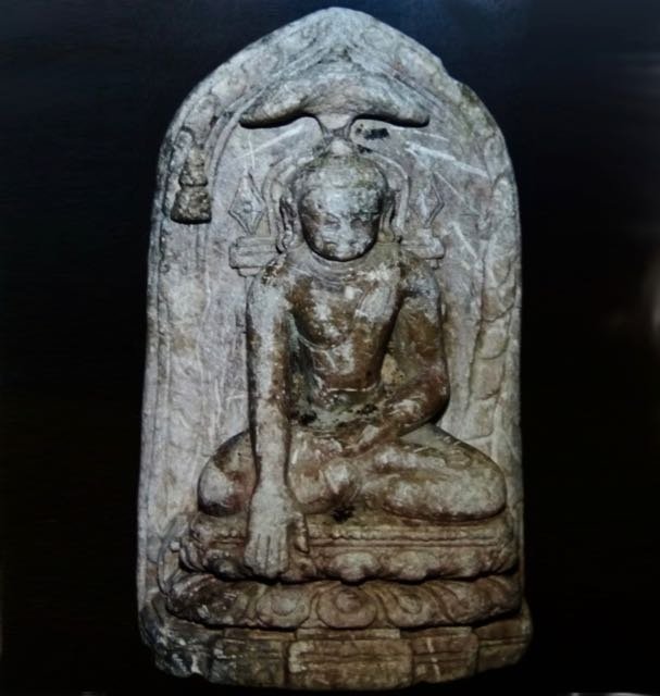 An ancient marble statue of Buddha unearthed in Sellur, Thirvarur dist. Tamil Nadu