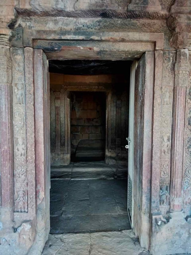 Carvings in the Door Jambs of Ancient Buddhist Vihara of Aihole