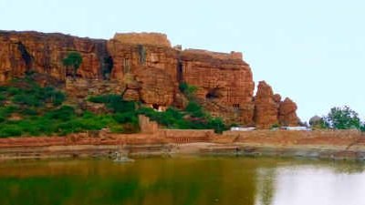 View of the Badami Cave