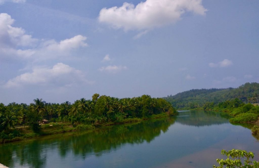 The Haigunda island in the middle of Sharavathi river